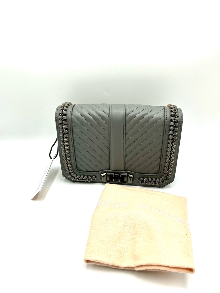 Rebecca Minkoff Chevron Quilted Love Crossbody Bag #1160